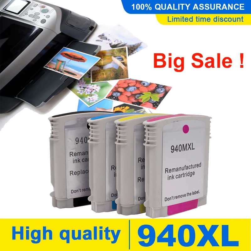 

INKARENA Replacement For HP 940 XL Refilled Ink Cartridge For HP940 940XL Officejet Pro 8000 8500 8500a A809a A909 A910a Printer
