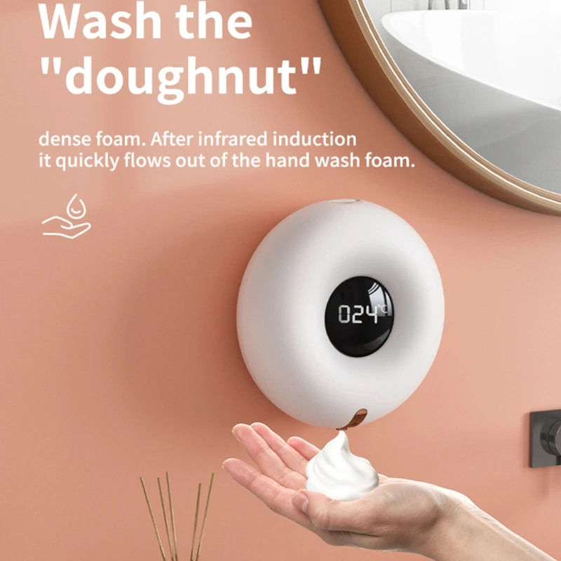 

50LA 200ml/9.5oz Automatic Soap Dispenser Touchless Intelligent Sensor Induction Hands Free Washer for Bathroom Toilet Office