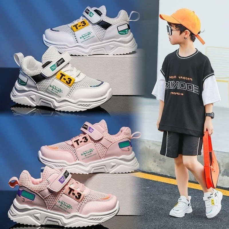 

For Kids Shoes For Boys Girls Casual Quality High top Flats Running Shoes Sports Sneaker Lightweight Summer Walking