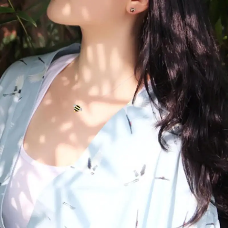 Лидер продаж корейская мода милая цепочка до ключиц в виде пчелы Европейская и