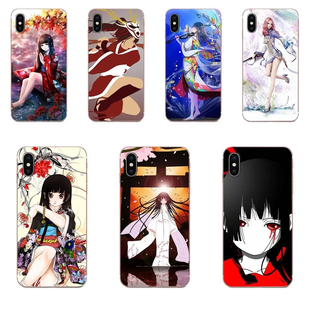 Силиконовый чехол для Samsung Galaxy Note 5 8 9 S3 S4 S5 S6 S7 S8 S9 S10 5G mini Edge Plus Lite Ai Enma Jigoku Shojo Girl of