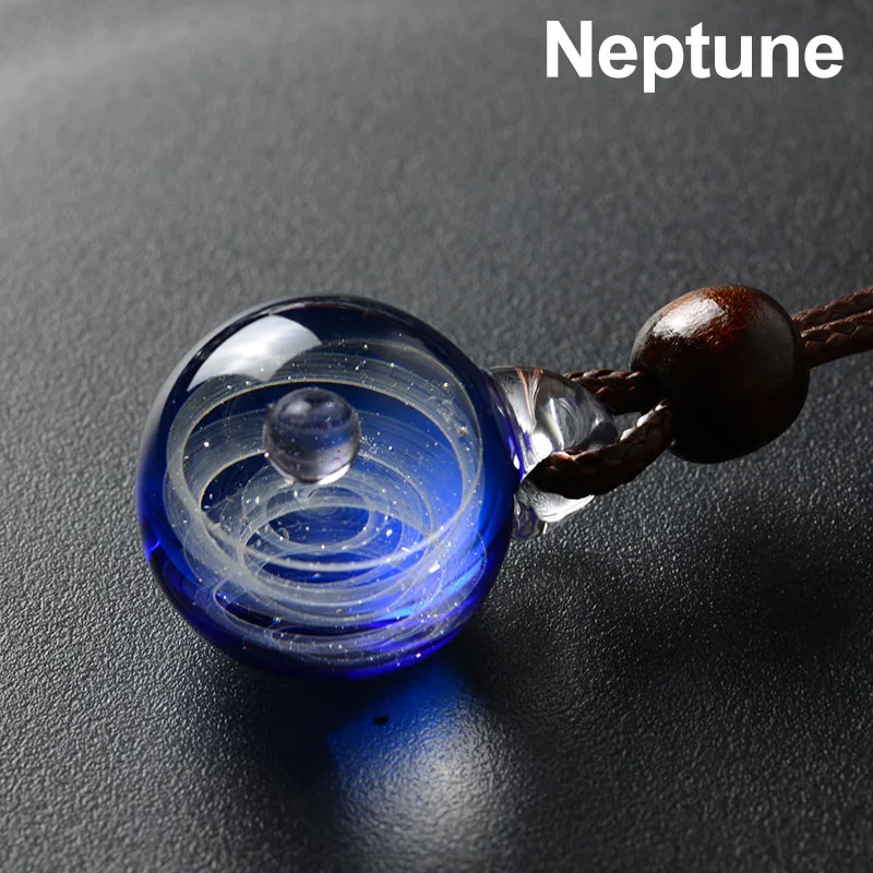 Горячая крошечная Вселенная хрустальное ожерелье Галактический стеклянный шар