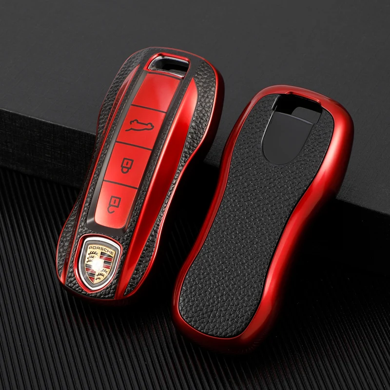 

Soft TPU Car Key Case for Porsche Cayenne 958 911 Lepin 996 Acan Panamera 997 944 924 987 987 GT3 Cayman 987 Holder Shell Cover