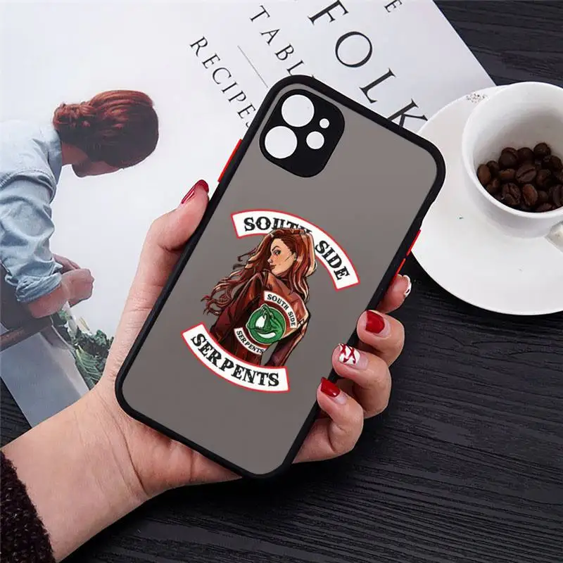 

American TV Riverdale Southside Serpent Phone Case matte transparent For iphone 7 8 11 12 plus mini x xs xr pro max cover