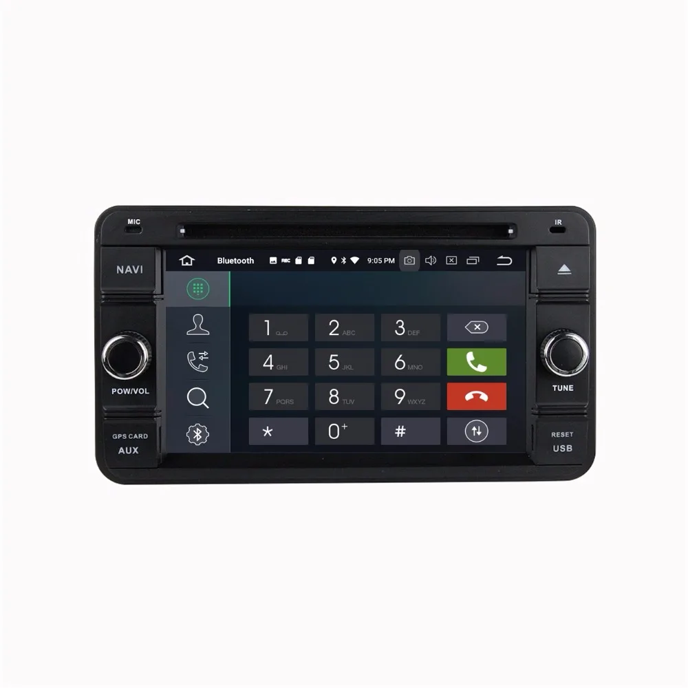 Автомагнитола с восьмиядерным процессором 7 дюймов Android 9 0 DVD плеером GPS