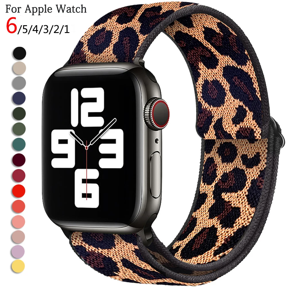 Плетеный нейлоновый ремешок для Apple Watch Band 42 мм 44 тканевый наручных часов 40 38 соло