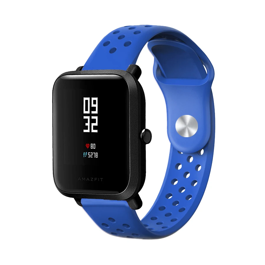 For Amazfit Bip Strap Sport Silicone Replacement Bracelet for Xiaomi Huami Amazfit Bip Lite Youth Accessories Watch Band 20mm