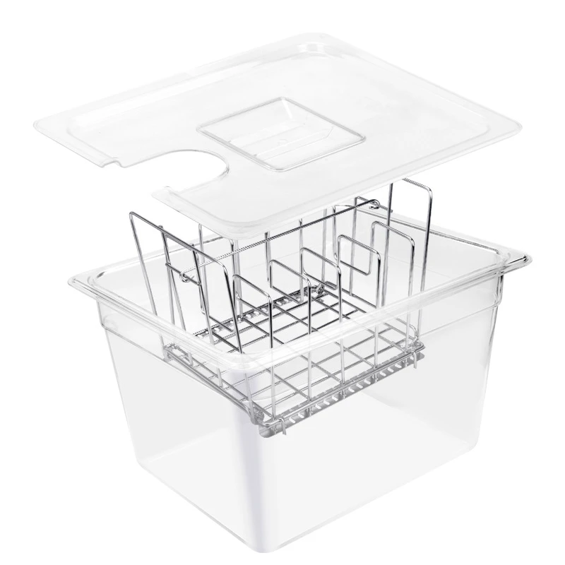 

For Sous Vide Rack And 11L Sous Vide Cooker Containers Sets Detachable Dividers Separator For Immersion Circulators
