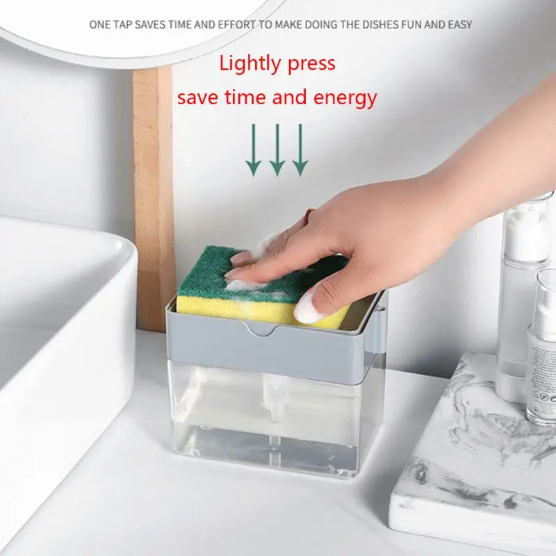 

Soap Pump Dispenser Caddy Sponge Holder Cleaning Liquid Container Organizer Tool