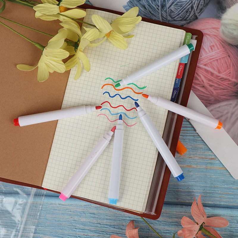 

12 Colors/set Liquid Chalk Pens For Wall Sticker Kids Room Blackboard Erasable Non-dust Chalk Removable Marker Pen Stationery