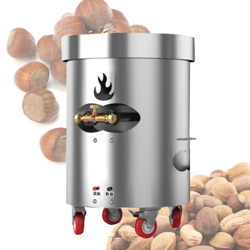 

Stainless Steel Vertical Roasting Machine Low Noise Nut Baking Machine For Fried Chestnut Peanuts