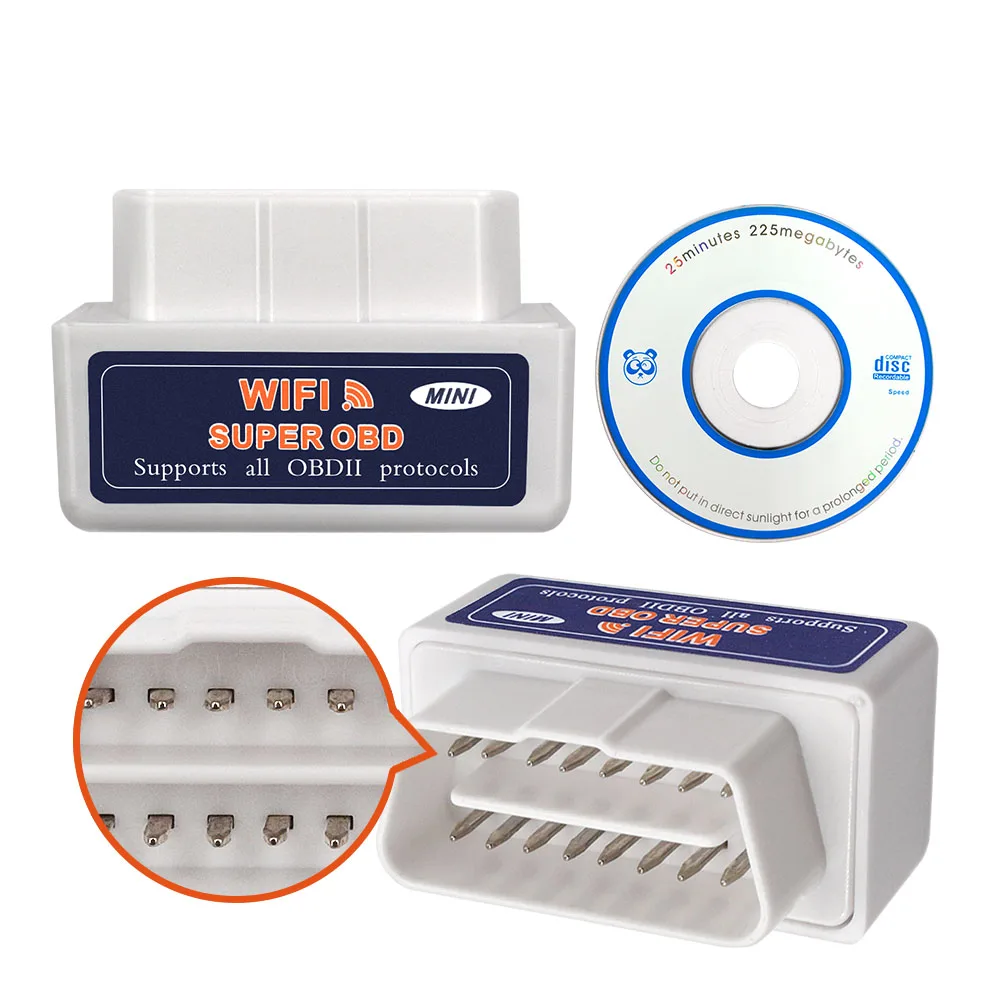 OBD2 сканер Wifi ELM327 V1.5 PIC18F25K80 чип ELM 327 Bluetooth OBD II автомобильный диагностический