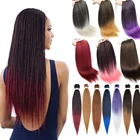 Плетеные волосы, предварительно растягивающиеся, оптовая продажа, 26 дюймов, 95 г, Yaki, синтетические легкие косички для предварительно Растягивающихся косичек