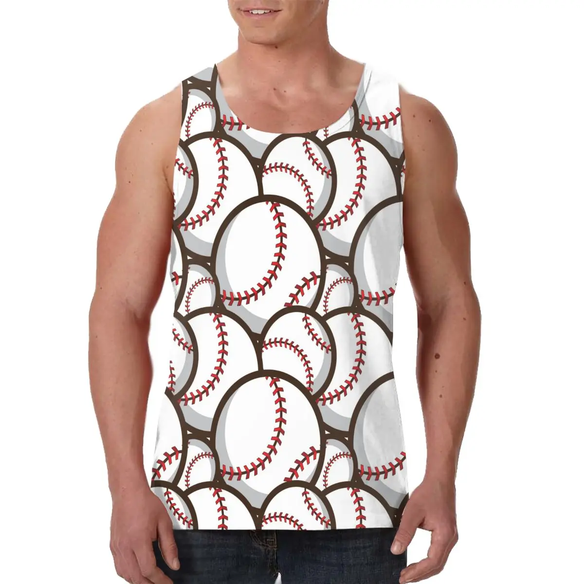 

Mens Workout Tank Tops Sleeveless Gym Shirts Bodybuilding Fitness Muscle Tee Shirts