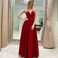 burgundy evening dresses a line o neck cap sleeve lace sequined beads floor length formal party prom gown custom made 2021