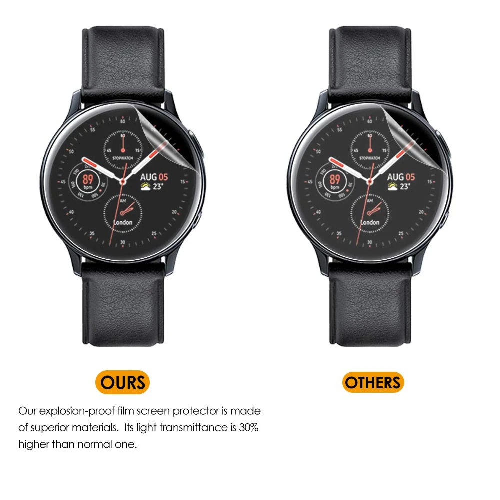 Защитная пленка для Samsung Galaxy Watch Active 2 закаленное 3d-стекло защита экрана мягкое