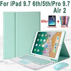 Чехол с тачпадом, клавиатурой и мышью для iPad 9,7 6th 5th 2018 2017 Air 2 Pro 9,7 2016 A1893 A1954 A1822 A1823 A1474 A1475, слот для ручки