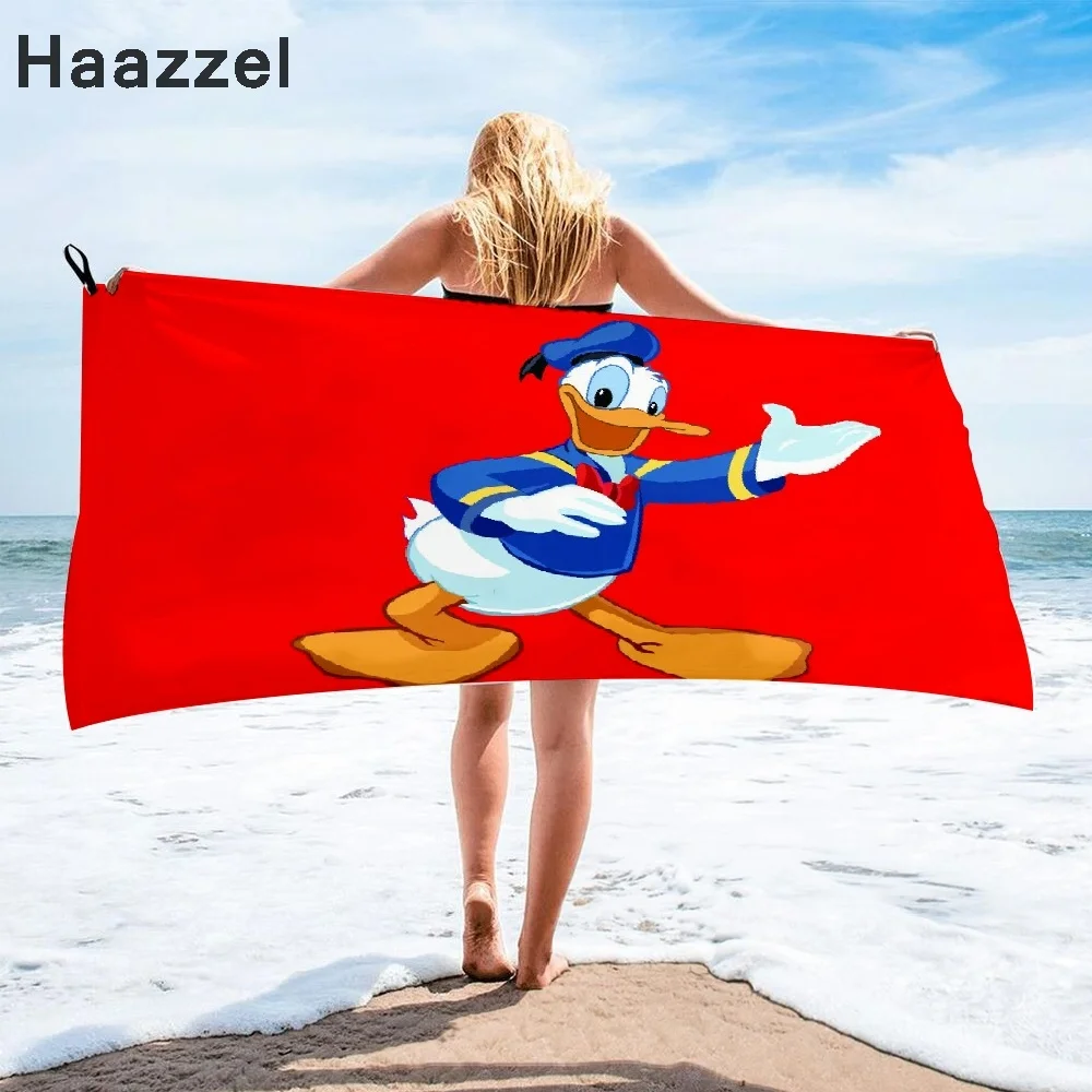 Банное полотенце из микрофибры с принтом Дональд | Спорт и развлечения