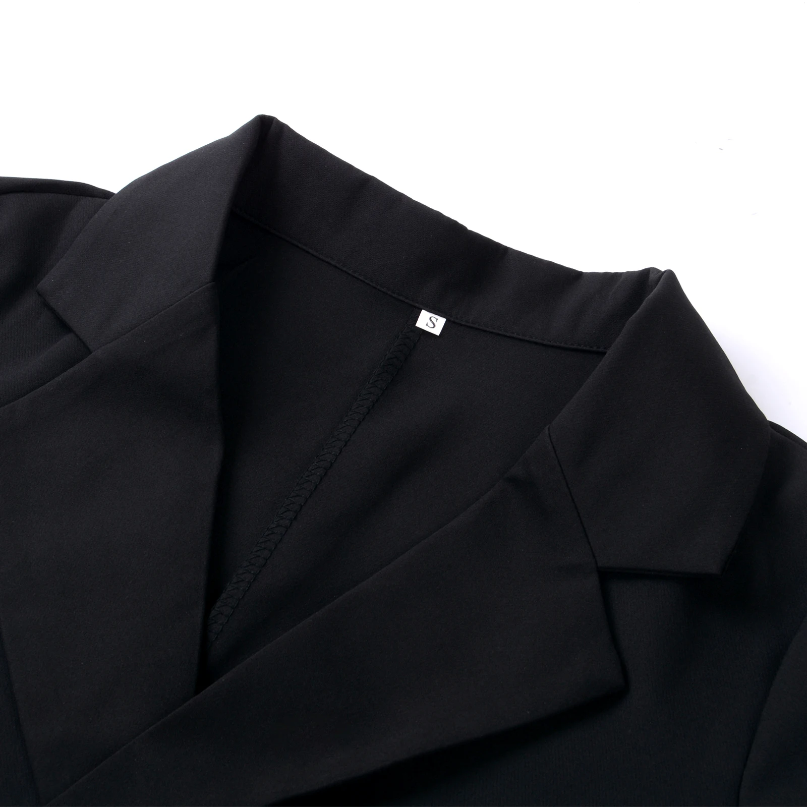 

Autumn Winter Woman's Solid Color Temperament Suit Jacket Long Sleeve Lapel Business Attire Top Daily Life