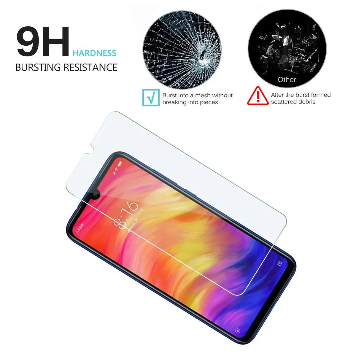 Твердость 9H закаленное стекло для Xiaomi Redmi Note 7 Pro защита экрана 2.5D HD Прозрачная