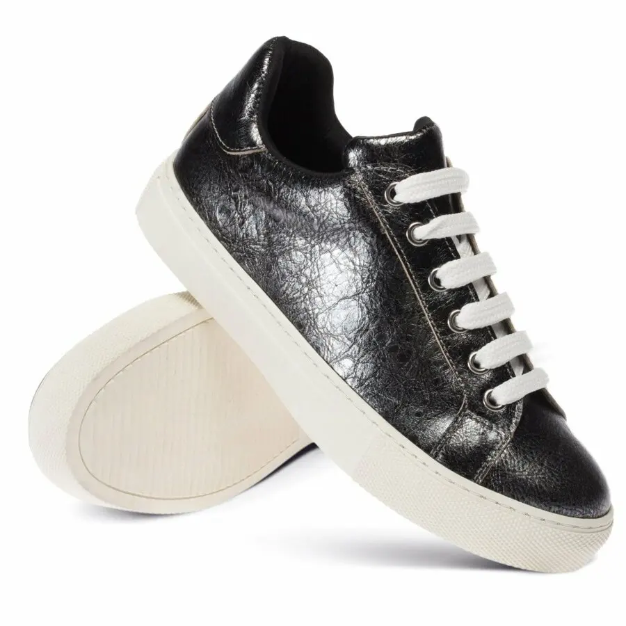 

Sneakers Women Deery, Genuine Leather Gray Women Sneaker