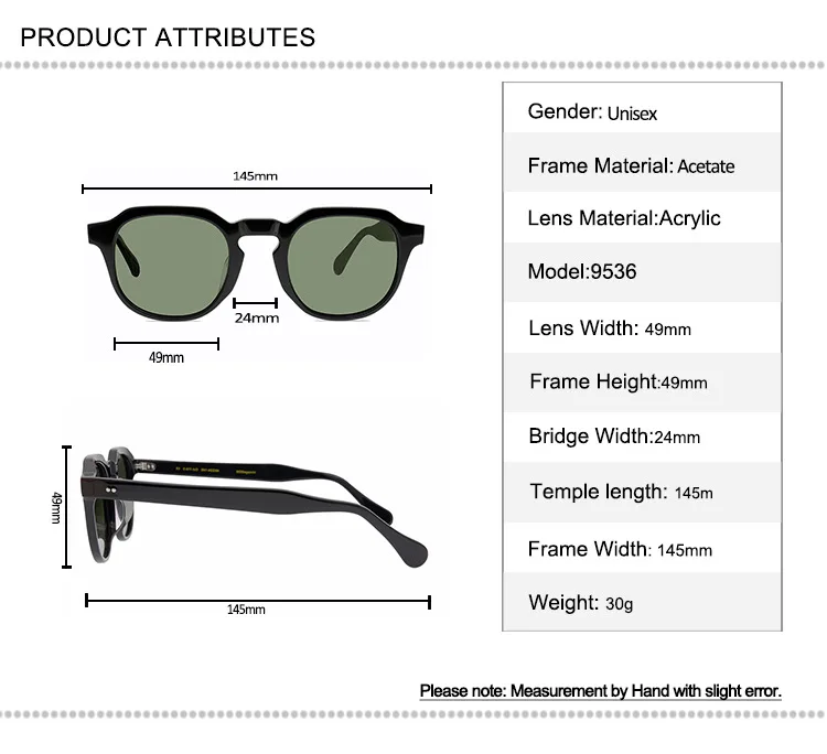 

Acetate Polarized Sunglasses Vintage Men Full Rim Driving Frame Brand Designer Goggle UV400 Outdoor Fishing Sun Glasses Women