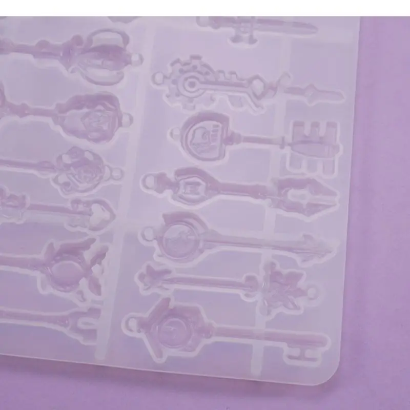 Crystal Epoxy Resin Mold Tray Key Pendant Casting Silicone Mould DIY Crafts Jewelry Making Tool | Украшения и аксессуары