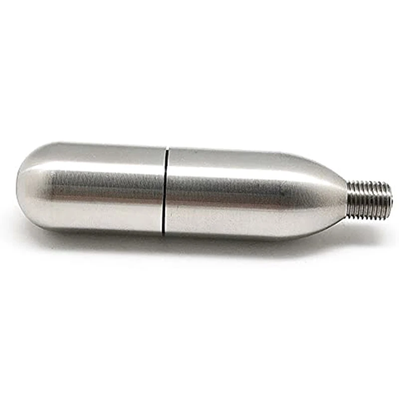 

16G Refillable Co2 Cartridge with Threaded Soda/Beer/Juice Rechargeable Cartridge Bike Co2 Inflator Cartridge Reusable