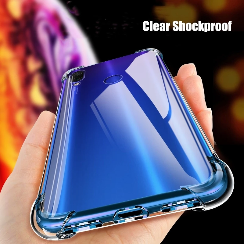 Роскошный с предохранительными подушками противоударный Прозрачный чехол для