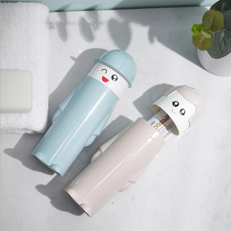 Чехол для зубных щеток мальчиков и девочек портативный держатель колпачок в