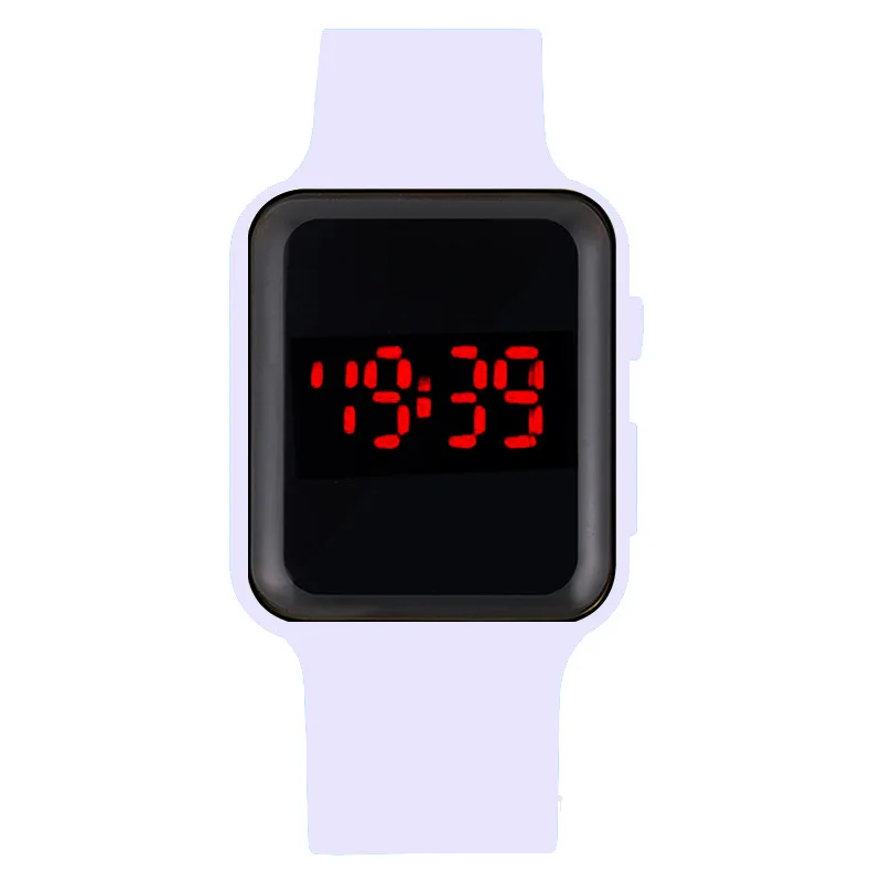 

Smart led Apple electronic watch candy color silicone children's bracelet watch sports leisure fashion watch