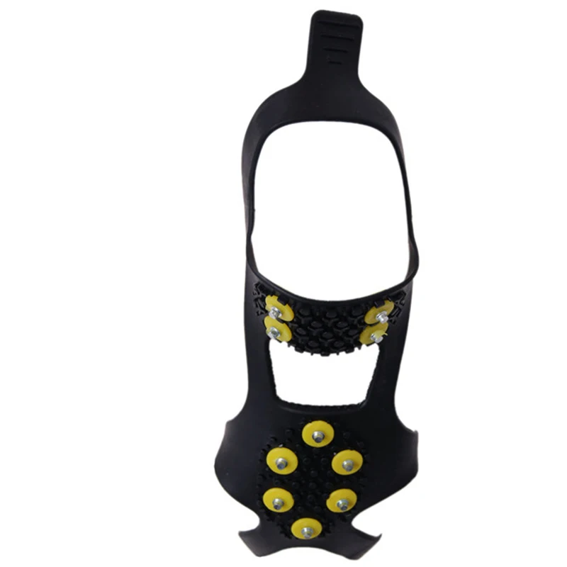

Outdoor Sports 10 Stud Teeth Mountaineering Ice Gripper Shoes Covers Crampons Covers Winter Climbing Safety Non-Slip Crampons