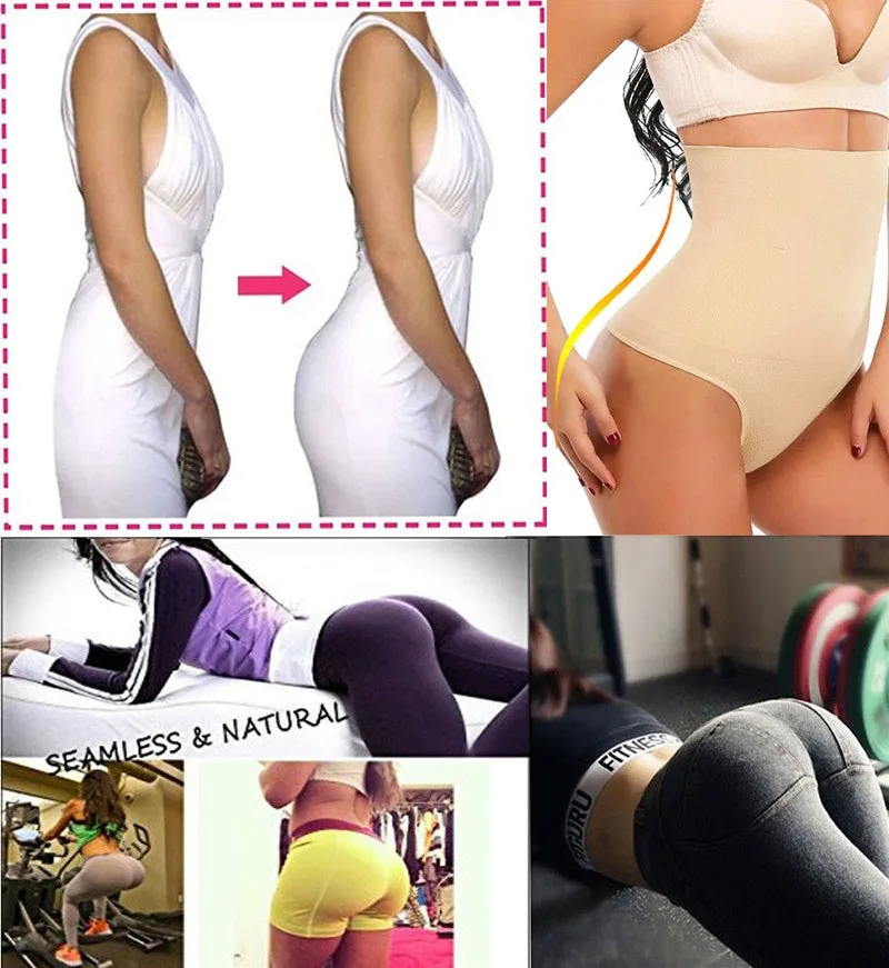 Женское нижнее белье для похудения NINGMI бесшовное Утягивающее подтяжки ягодиц