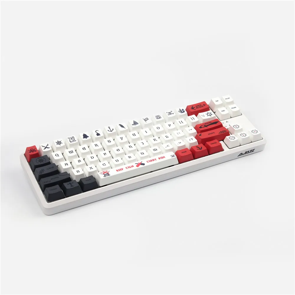 

Mechanical Keyboard PBT Keycaps Pirate OEM Profile 131 Keys Full Sets 2U 1.75U Shift For GH60 GK61X GK64X 68 87 96 104 108