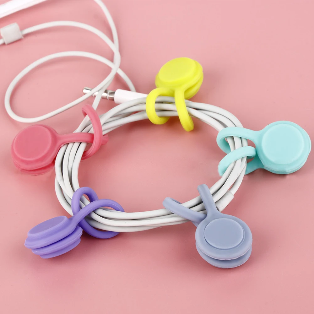 

3Pcs Snap-On Magnetic Cable Ties Charger Usb Cable Protector Cable Winder Cable Protect Portable Cable Manager Tool