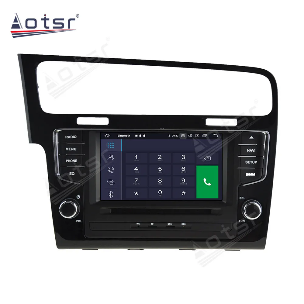 Автомобильный мультимедийный плеер Android 11 для VW GOLF 7 2013-2018 GPS Восьмиядерный