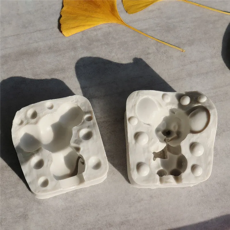 Форма для торта с маленькой мышкой силиконовая форма свеча креативная украшения