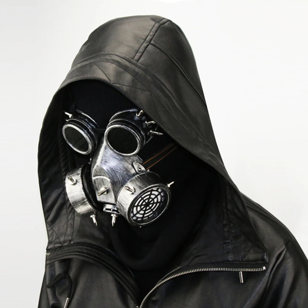 Антивирусная маска в стиле стимпанк противозапотевающая для косплея мужчин и