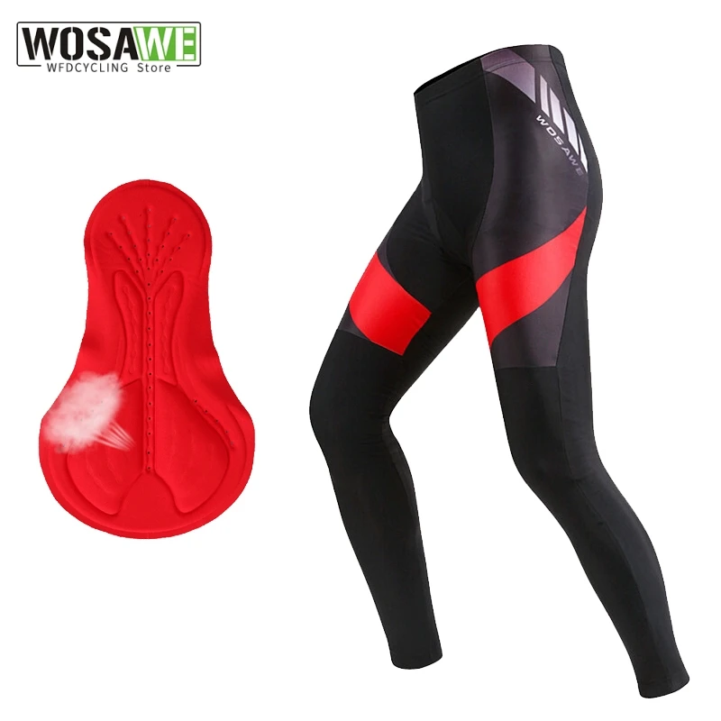 

WOSAWE Cycling Pants Bicycle Pants Breathable Gel Padded Tights Leggings Bike Riding Trousers MTB Ciclismo Mountain Bike Pants