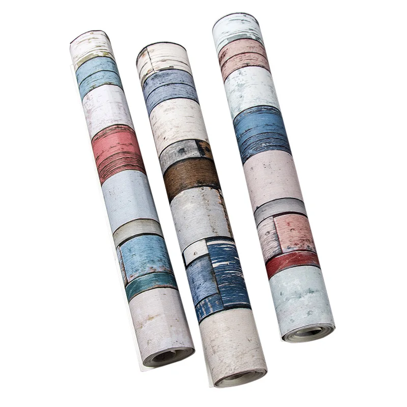 

Nordic Retro Nostalgic Imitation Wood-Grain Wood Wallpaper Bar Cafe Leisure Bar Milk Tea Clothing Store Cool Wallpaper