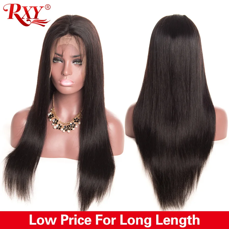 RXY Синтетические волосы на кружеве человеческих волос парики для чернокожих Для