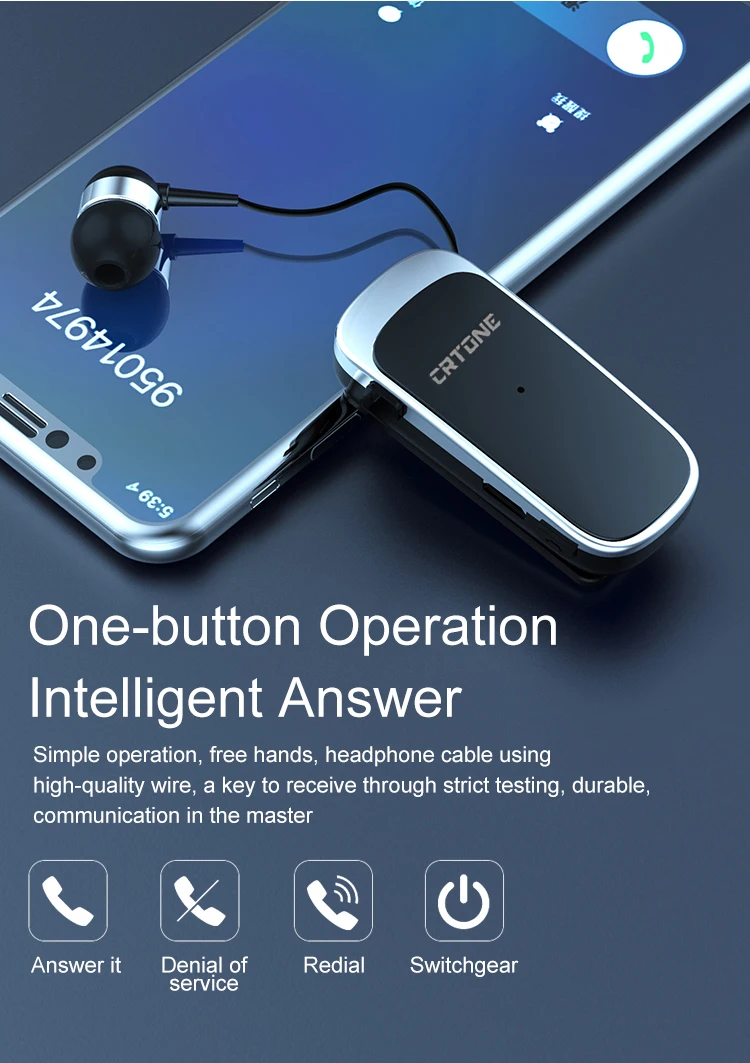 Беспроводная Bluetooth-гарнитура для бизнеса спортивные мини-наушники