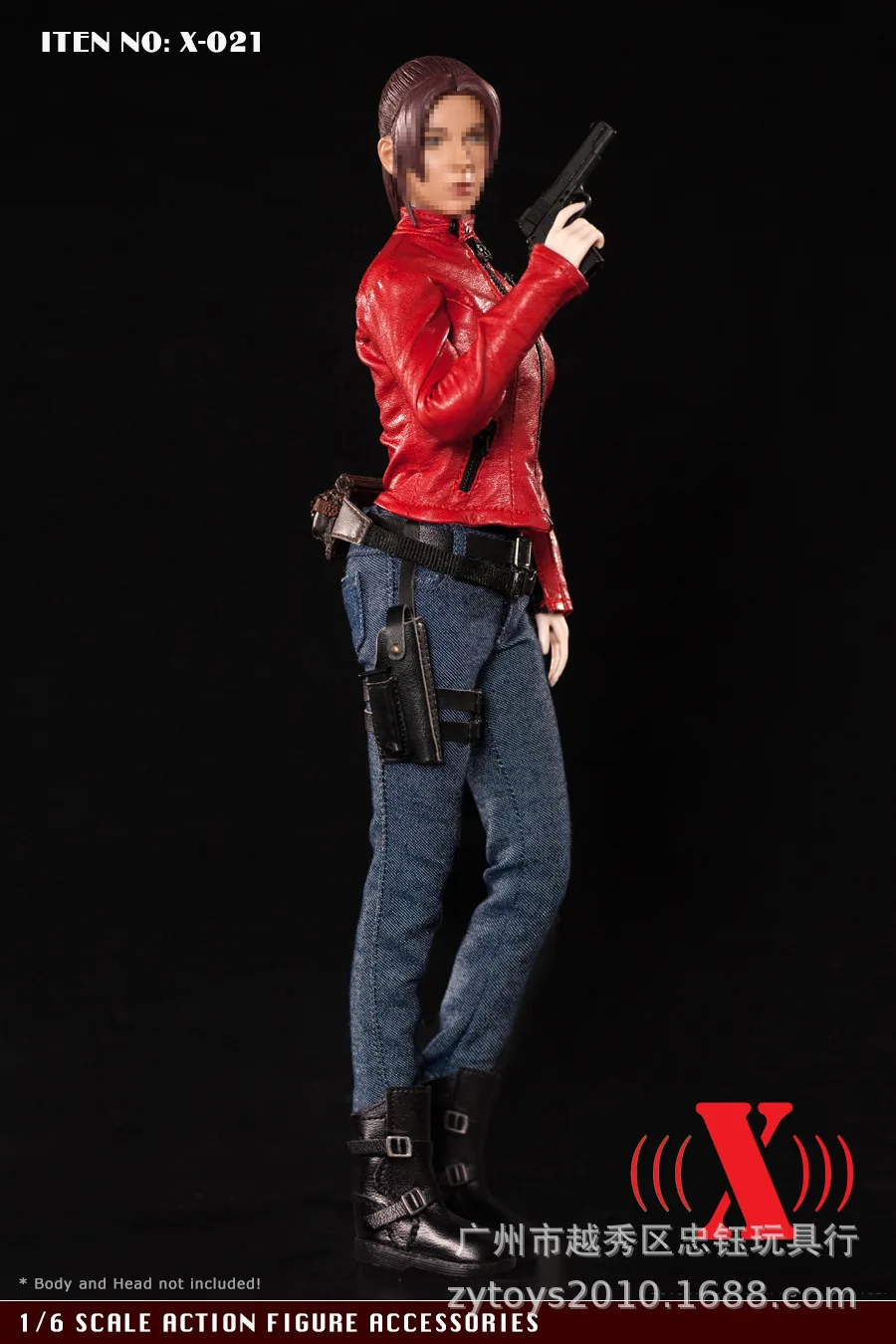 В наличии X TOYS (X 021) 1/6 красный боевой комплект для мотоцикла 12 дюймов женские