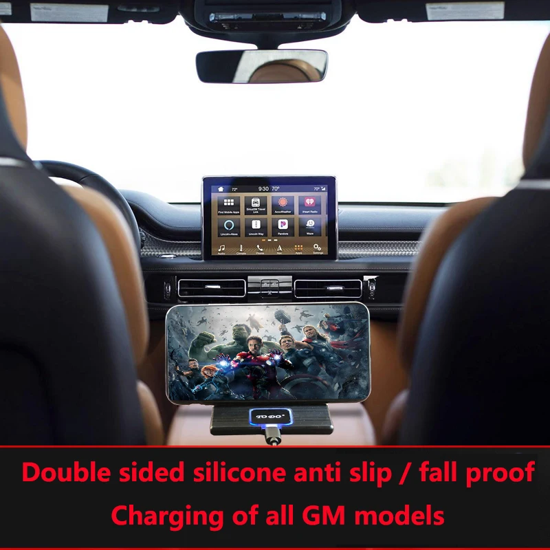 Нескользящий Силиконовый коврик 2 в 1 15 Вт держатель приборной панели автомобиля