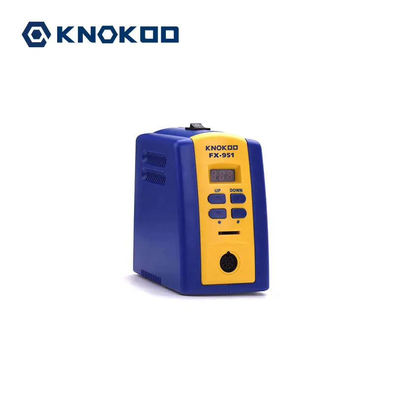 

Knokoo 75 Вт 220 В FX-951 Бессвинцовая Smd паяльная станция с цифровой и функцией автоматического спящего режима