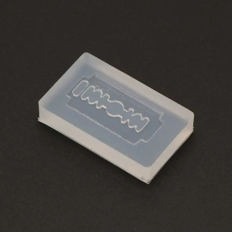 

DIY Razor Blade Shape Earrings Pendant Resin Silicone Mold Jewelry Making Tools