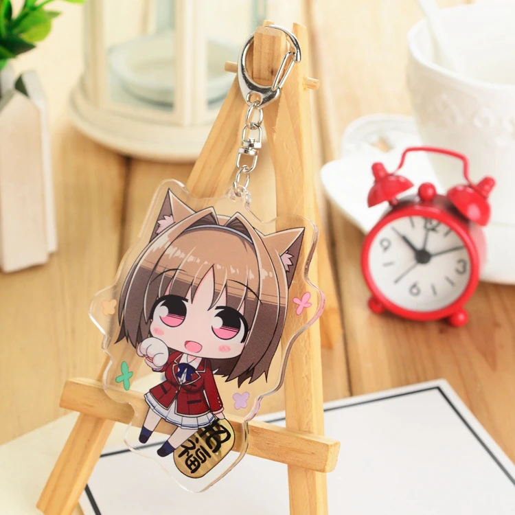 Аниме класс элитного Kiyotaka Horikita SuzuneKushida акриловый брелок кулон сумка мультфильм