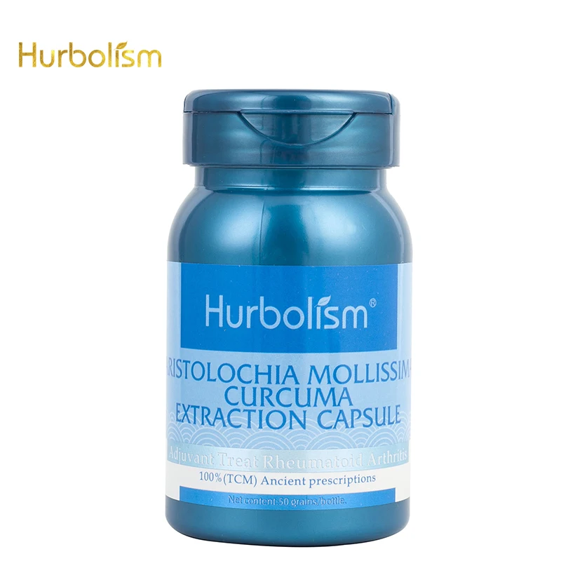 

Hurbolism Aristolochia Mollissima Curcuma Extraction Capsule, Adjuvant Treat Rheumatoid Arthritis, Plants Extract, 50pcs.
