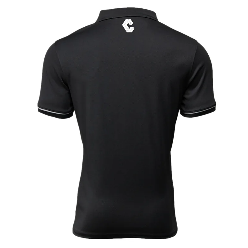Бренд Camisa masculina мужские рубашки поло быстросохнущие с коротким рукавом мужские рубашки поло спортивные майки Golftennis размер плюс Мужской топы