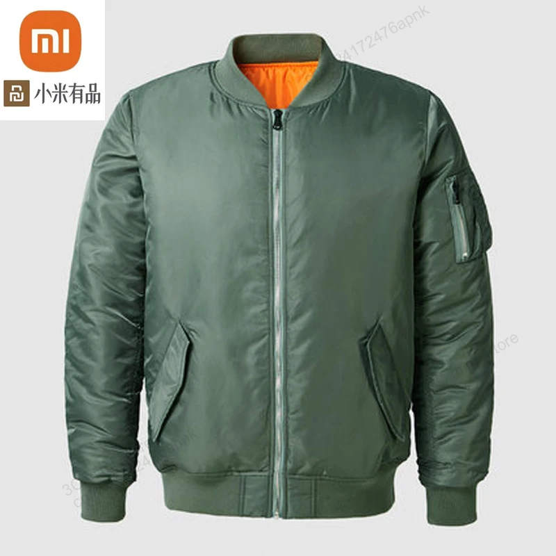 

xiaomi Vancl autumn new tooling flight jacket bomber jacket retro flight suit neutral autumn and winter models